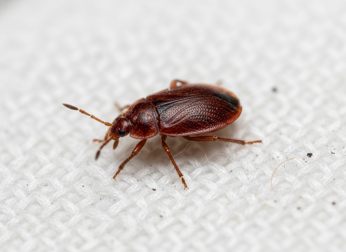 Punaise de lit en gros plan - Extermination professionnelle de punaises de lit par Insecta Extermination Montréal et Rive-Sud